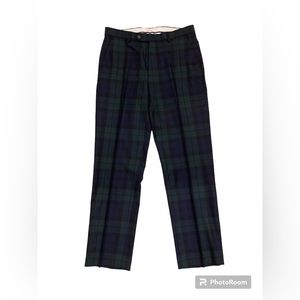 Plaid Wool Dress pants